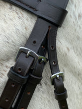 Load image into Gallery viewer, Quality Leather Flash Bridle - Soft Rubber Reins - Cob/Full/XF Black/Brown - Cob, Full &amp; XF