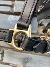 Load image into Gallery viewer, Foal/Mini Leather Headcollar - Brown/Brass Fittings