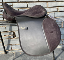 Load image into Gallery viewer, 16” XW Synthetic Pony/Cob GP Saddle -Black- Equestrian Horse