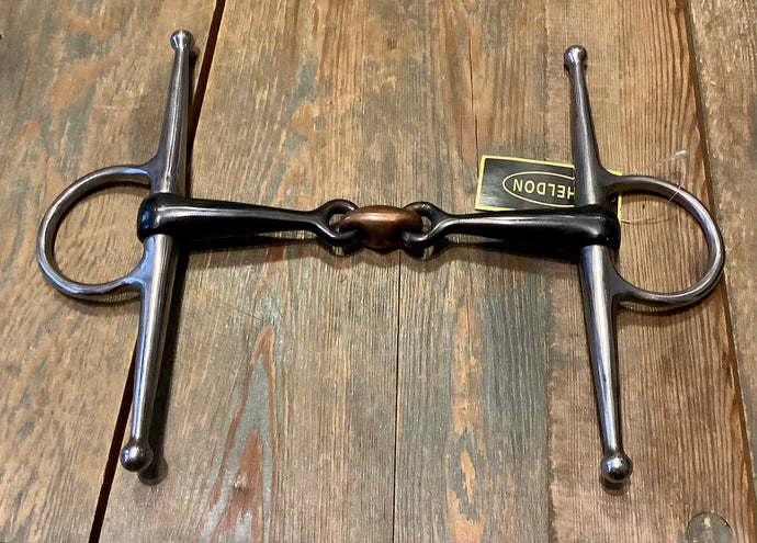 Full Cheek Sweet Iron Snaffle with Copper Lozenge - 5