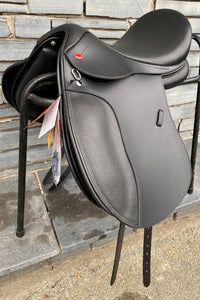 15 1/2” Changeable Gullet John Whitaker Pony Dressage Saddle - Black
