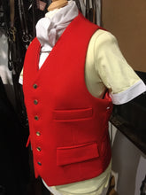 Load image into Gallery viewer, Gents 38” Mears Wool Waistcoat - Red