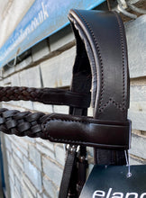 Load image into Gallery viewer, Wide Padded Chunky Hunter Bridle with Plaited Reins &amp; Browband