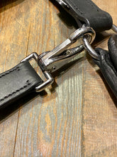 Load image into Gallery viewer, Black Padded Leather Headcollar -Small Pony/Cob/Full/XF- Travel/Shows/Turnout