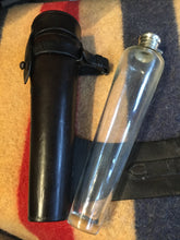 Load image into Gallery viewer, James Dixon Glass Flask &amp; Vintage Saddle Case
