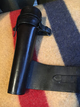 Load image into Gallery viewer, James Dixon Glass Flask &amp; Vintage Saddle Case