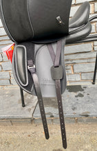 Load image into Gallery viewer, 15 1/2” Changeable Gullet John Whitaker Pony Dressage Saddle - Black