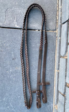 Load image into Gallery viewer, Wide Padded Chunky Hunter Bridle with Plaited Reins &amp; Browband