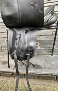 17 1/2” MW Albion SL Dressage Saddle - Black