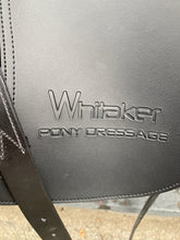 Load image into Gallery viewer, 15 1/2” Changeable Gullet John Whitaker Pony Dressage Saddle - Black