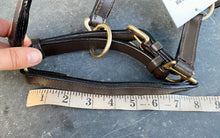 Load image into Gallery viewer, Foal/Mini Leather Headcollar - Brown/Brass Fittings
