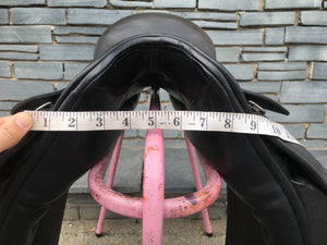 17 1/2” MW Barnsby Dressage Saddle - Black