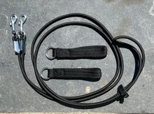 Load image into Gallery viewer, Bungee Elastic Training Aid/Reins - Lunging/Riding - Girth Clips/Loop